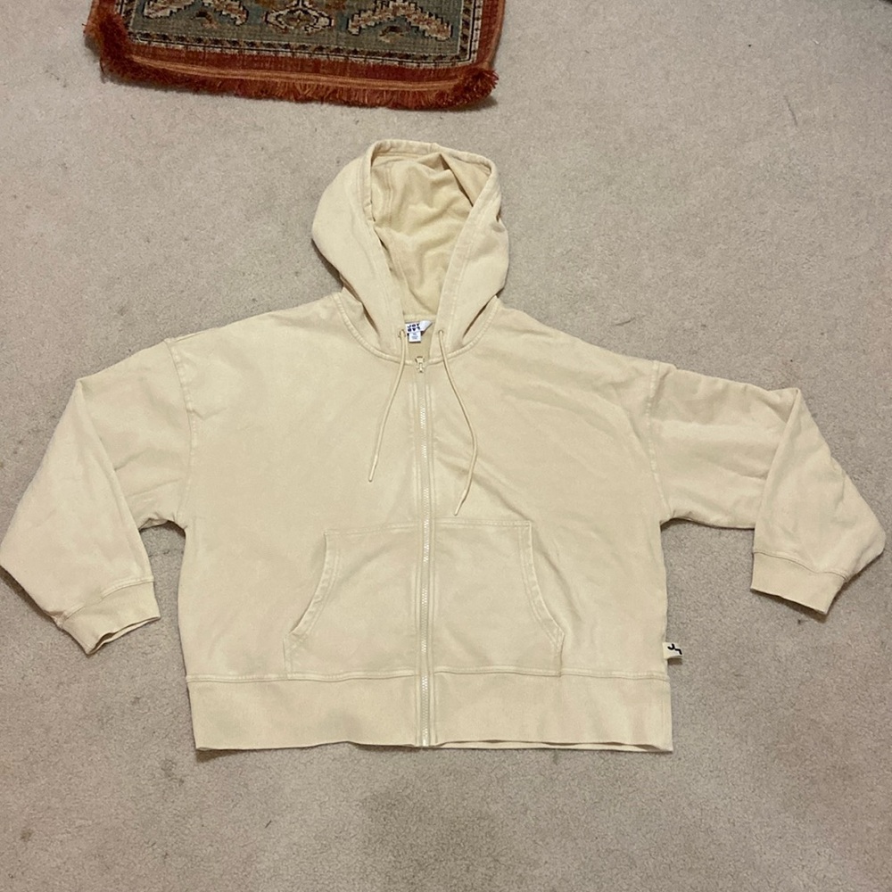 Yellow athletic hoodie